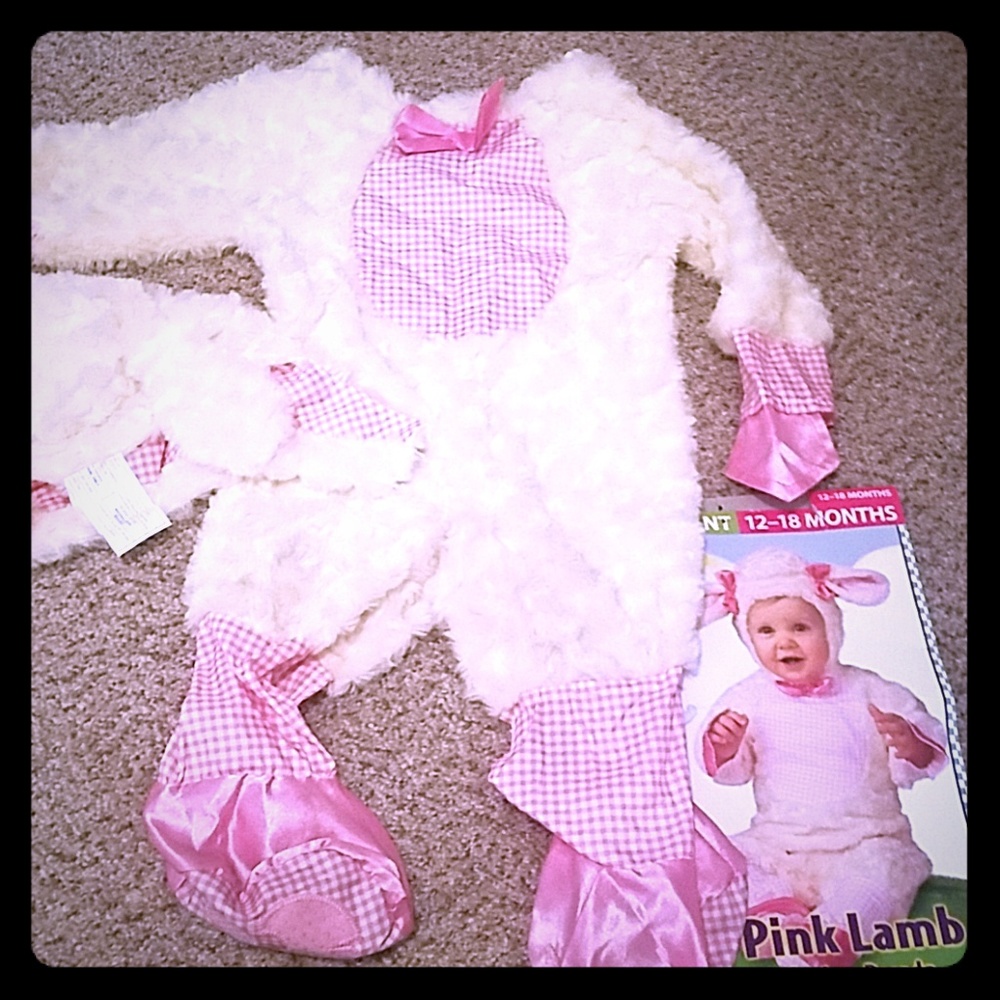 12-18m pink lamb costume